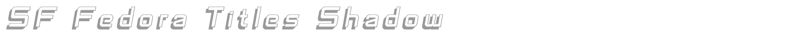 SF Fedora font preview